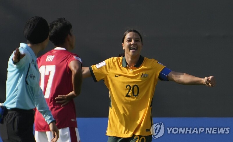 지소연 동료 샘 커, A매치 54골…호주 선수 최다 신기록