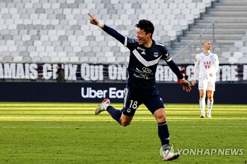 S. Korean Hwang Ui-jo becomes top Asian scorer in French football league