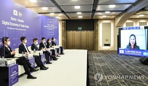 S. Korea, Sweden vow to boost ties on supply chains, new industries