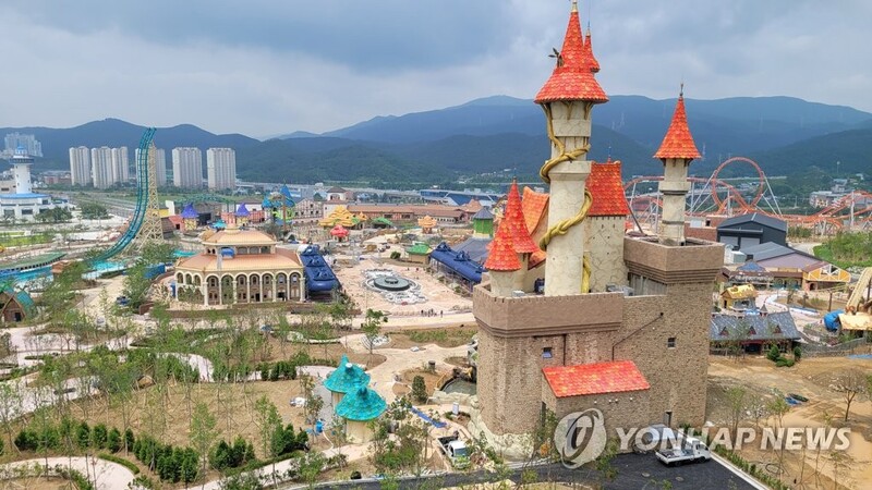 부산 오시리아 관광단지 테마파크 롯데월드 내달 개장