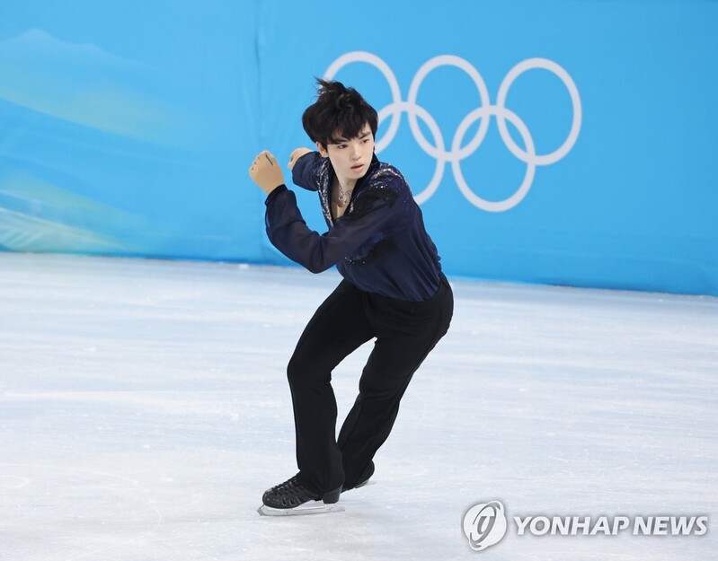 (LEAD) (Olympics) Cha Jun-hwan finishes 5th in men's singles figure skating