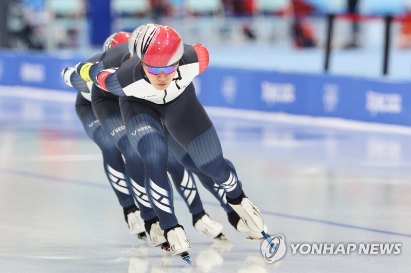 (Olympics) S. Korea eliminated in quarterfinals of men's team pursuit in speed skating