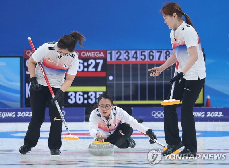 (Olympics) S. Korea falls to Switzerland in women's curling, medal hope takes hit