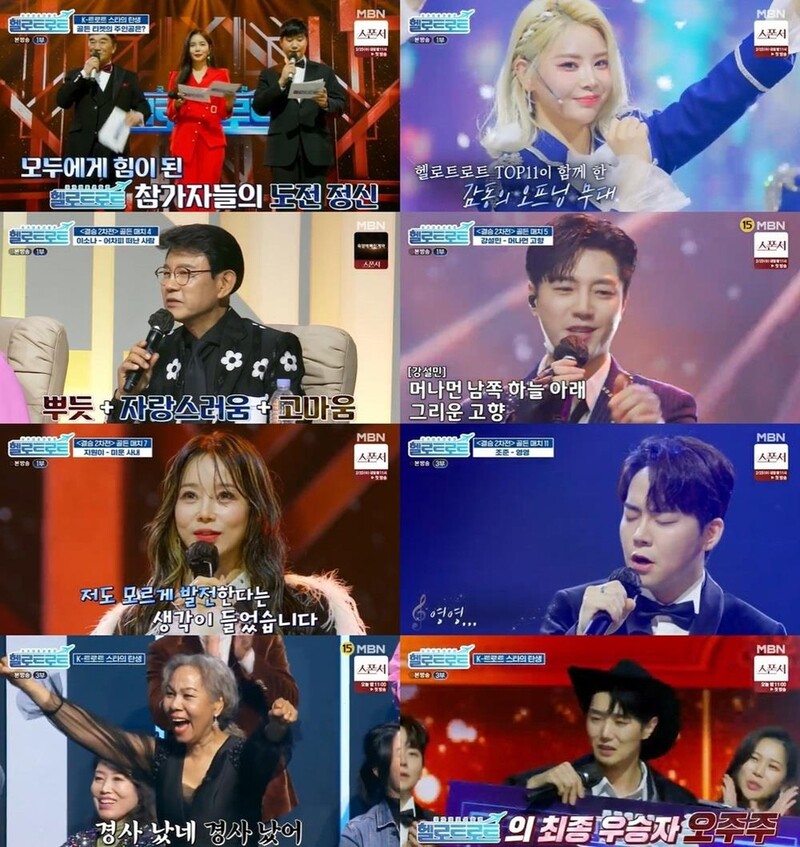 '헬로트로트' 1억 상금 주인공은 오주주…시청률 2%대로 종영