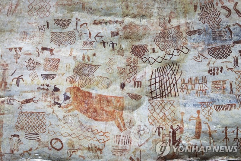 빙하기에 사라진 고대동물?…콜롬비아 거대 암각화 수수께끼