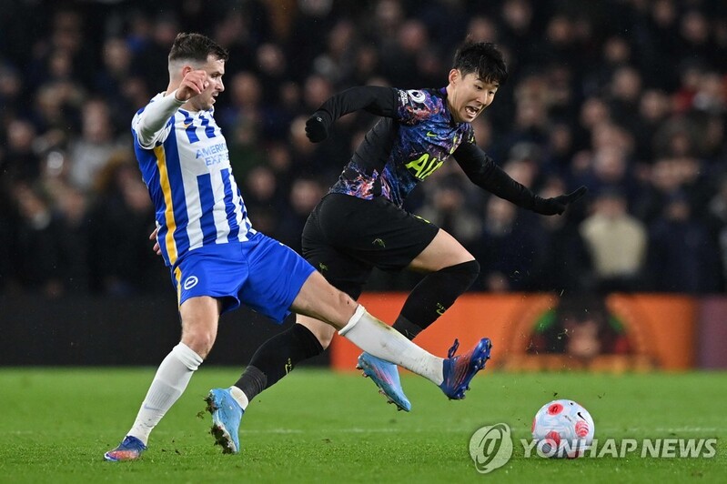 '2경기 골 침묵' 손흥민, 브라이턴전 팀 내 하위권 평점