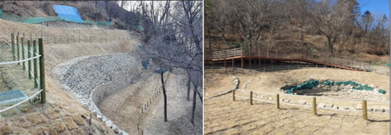 부산 연제구 배산성지 유적지 정비공사 준공…관람 덱 설치