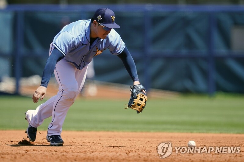 탬파베이 최지만, 2경기 연속 무안타…시범경기 타율 0.091 하락