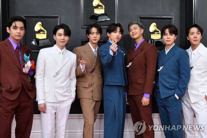 BTS "'그래미 불발' 아쉽지만 슬퍼할 일 아냐…최선 다했다"(종합)