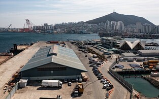 Busan Harbor The first wharf built in 1970s to be used for Busan Biennale exhibition space