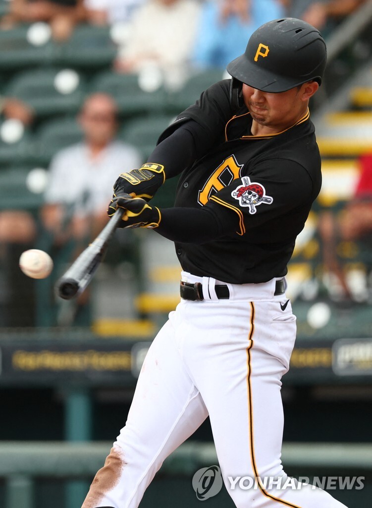박효준, 개막 엔트리 찜!…7G 연속 안타로 시범경기 마감