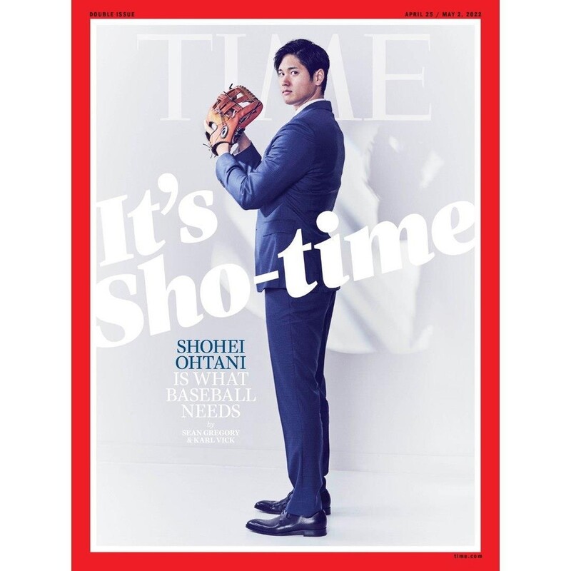 MLB 슈퍼스타 오타니, 일본 야구선수 최초 타임지 표지모델