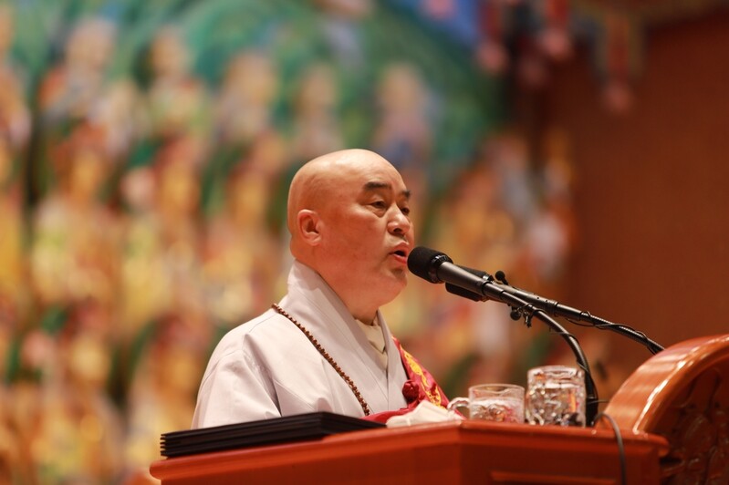 천태종 총무원장 무원스님 취임…"상생과 공존의 불교 열겠다"