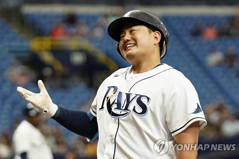 MLB 탬파베이 최지만, 이틀 연속 멀티히트 '타율 0.500'