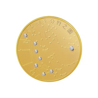 Production of commemorative medal with world's second 'astronomical map'... includes diamonds