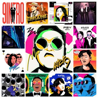 PSY new album's artwork collection of all 12 songs