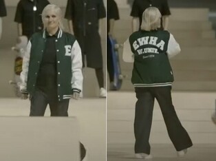 Maria Grazia Chuiri, creative director of Dior wears Ewha Womans University gwajam