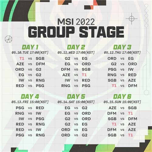 LOL 미드시즌 대진표 공개…T1, 베트남 대표와 개막전