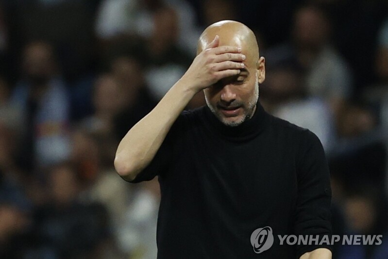 UCL서 또 고배…맨시티 과르디올라 감독 "축구는 예측 못 해"