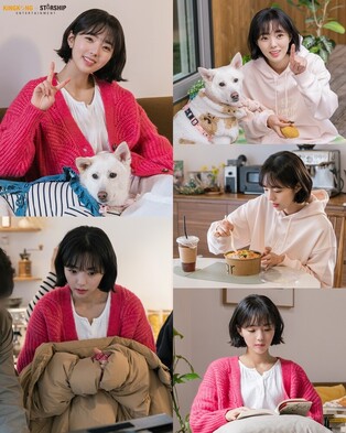 Chae Soo-bin reveals behind-the-scenes photos of Coupang Eats shoot