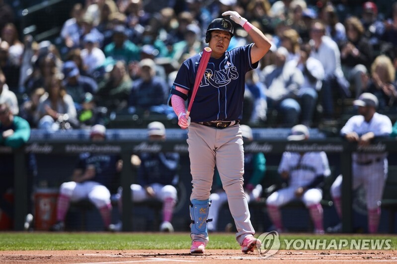 Rays' Choi Ji-man strikes out 3 times in return from injury
