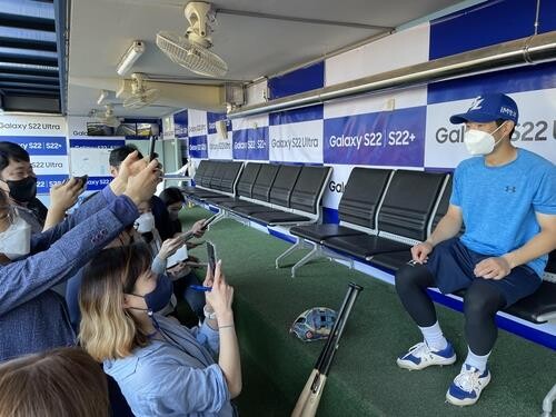 'This feels strange': dugouts open back up for media across KBO