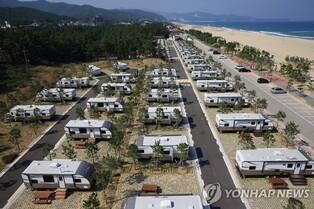 Mangsang beach in Donghae city to hold 'Camping Festival' from the 13th to 15th