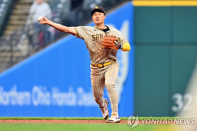 김하성, 밀어내기 볼넷으로 엿새 만에 타점 추가