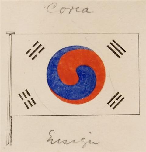 대한민국역사박물관, 가장 오래된 1882년 태극기 도안 공개