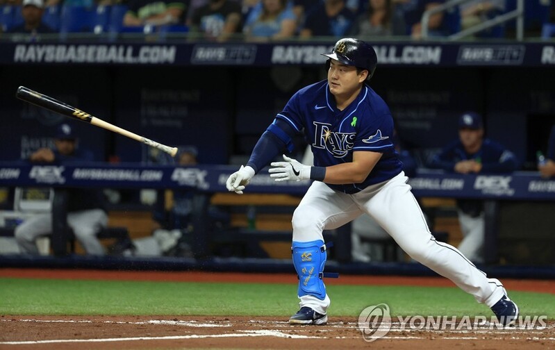 MLB 최지만 19일 만에 타점 추가…토론토는 탬파베이에 져 5연패