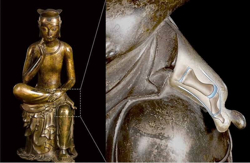 국보 반가사유상 오른쪽 엄지발가락은 왜 그토록 휘었을까