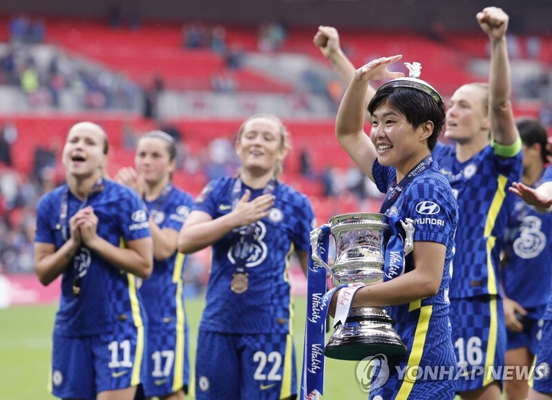 지소연, FA컵 2연패·시즌 2관왕으로 첼시와의 8년 '피날레'