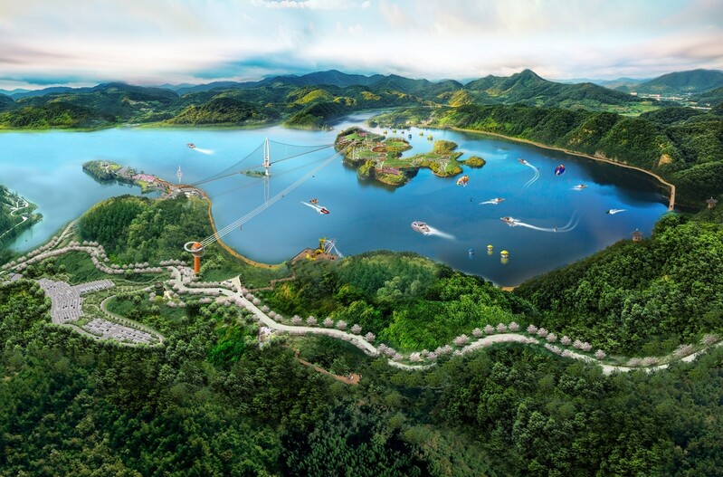 임실 옥정호 붕어섬 잇는 '420ｍ 출렁다리' 7월 개통