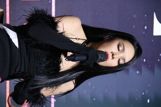 Singer Moon Su-jin at media showcase of 1st EP 'Lucky Charms!'