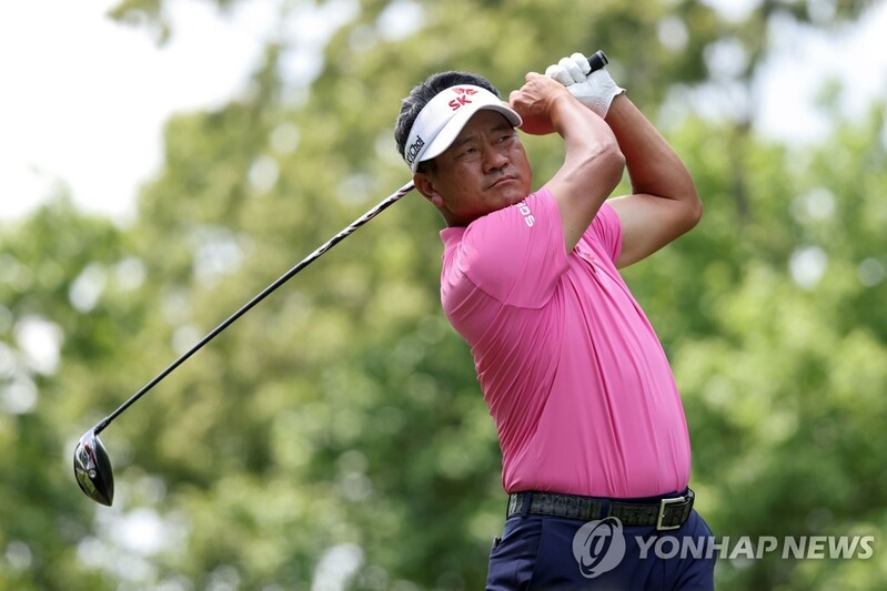 최경주, 챔피언스투어 '메이저 대회' 시니어 PGA 챔피언십 4위