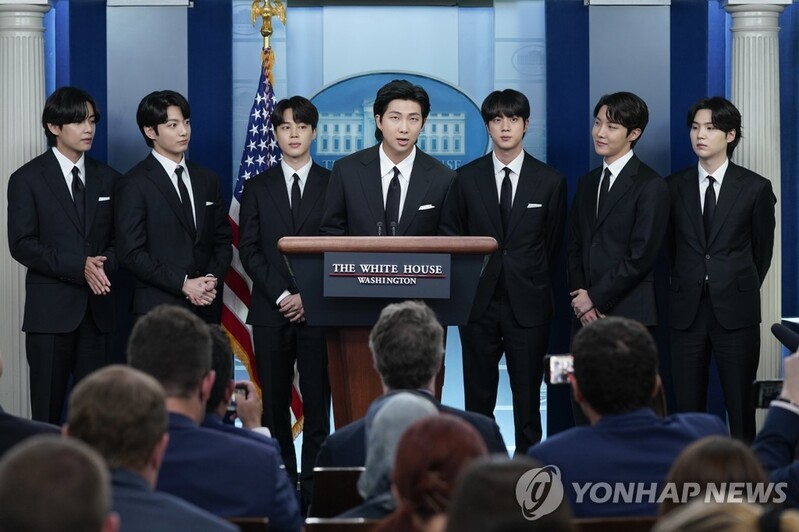 [2보] BTS "아시아계 증오범죄 근절돼야"…백악관 방문 바이든 면담