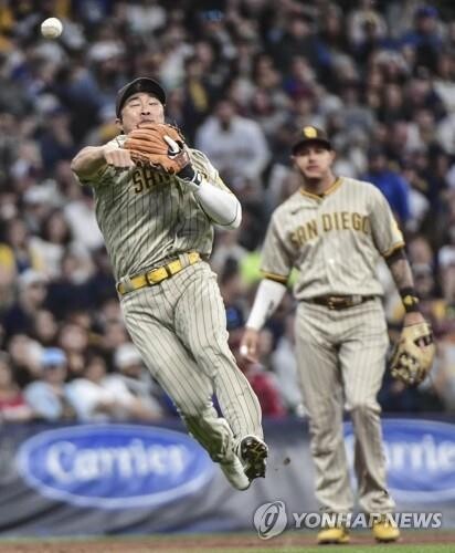 샌디에이고 김하성, 4타수 무안타…연속 출루 행진 마감