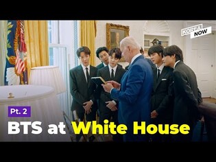 What did BTS and Biden talk in private at the White House?