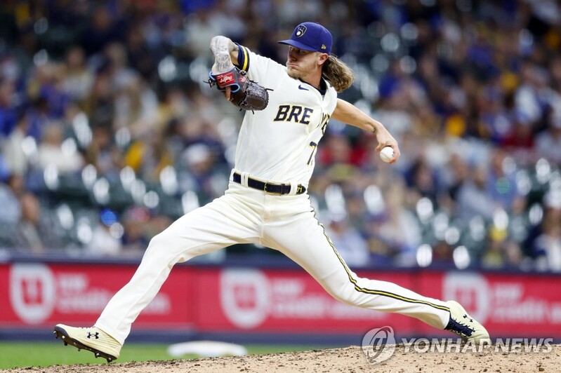 MLB 밀워키 마무리 헤이더, 연속 경기 무실점 '40'서 중단