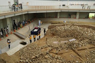 Experience excavating at Gyeongju Jjoksaem Remains Excavation Center