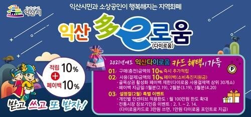 익산 지역화폐 하반기도 '20% 페이백' 할인 혜택