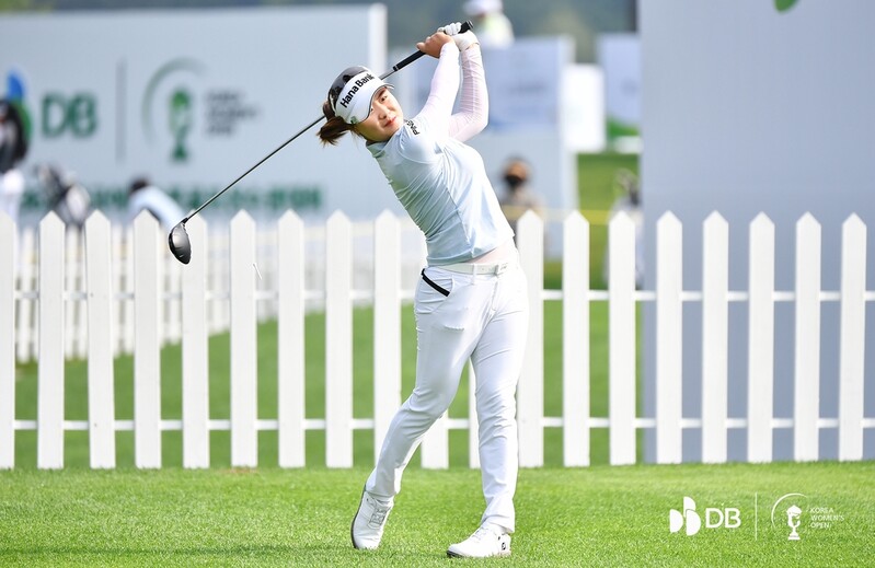 작년에 79타 치고 기권했던 김희준, 한국여자오픈 2R 선두