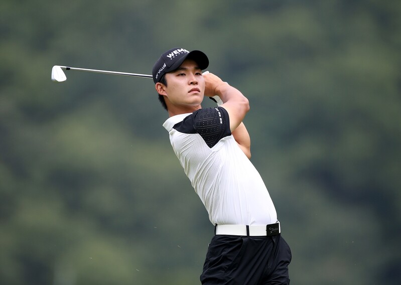 '이틀간 16언더파' 정태양, 하나은행 대회 3R 선두…첫 승 기회