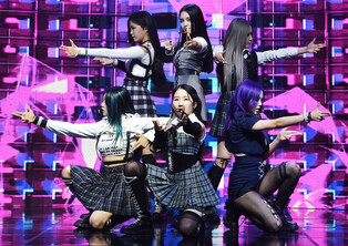 Girl group Lapillus at 'HIT YA!' debut media showcase