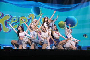 Kep1er's media showcase held for 2nd mini album 'DOUBLAST'