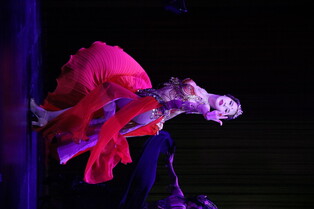 Mamamoo's Solar dancing as Mata Hari during press call of 'Mata Hari'