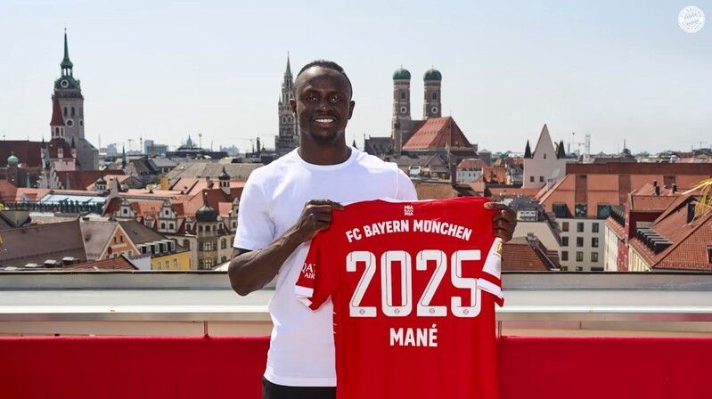 바이에른 뮌헨, 마네 영입 공식 발표…2025년까지 계약