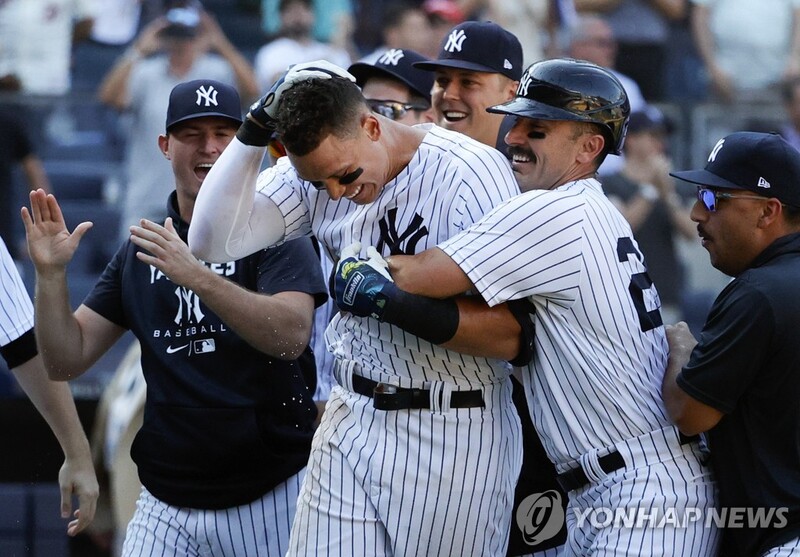 양키스 저지, 3일 만에 또 끝내기…28호 홈런 폭발