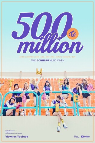 TWICE's 'Cheer Up' surpasses 500 mil views on YouTube