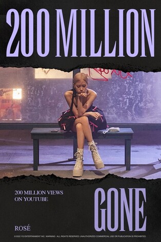 Rose's 'Gone' music video passes 200 mln YouTube views